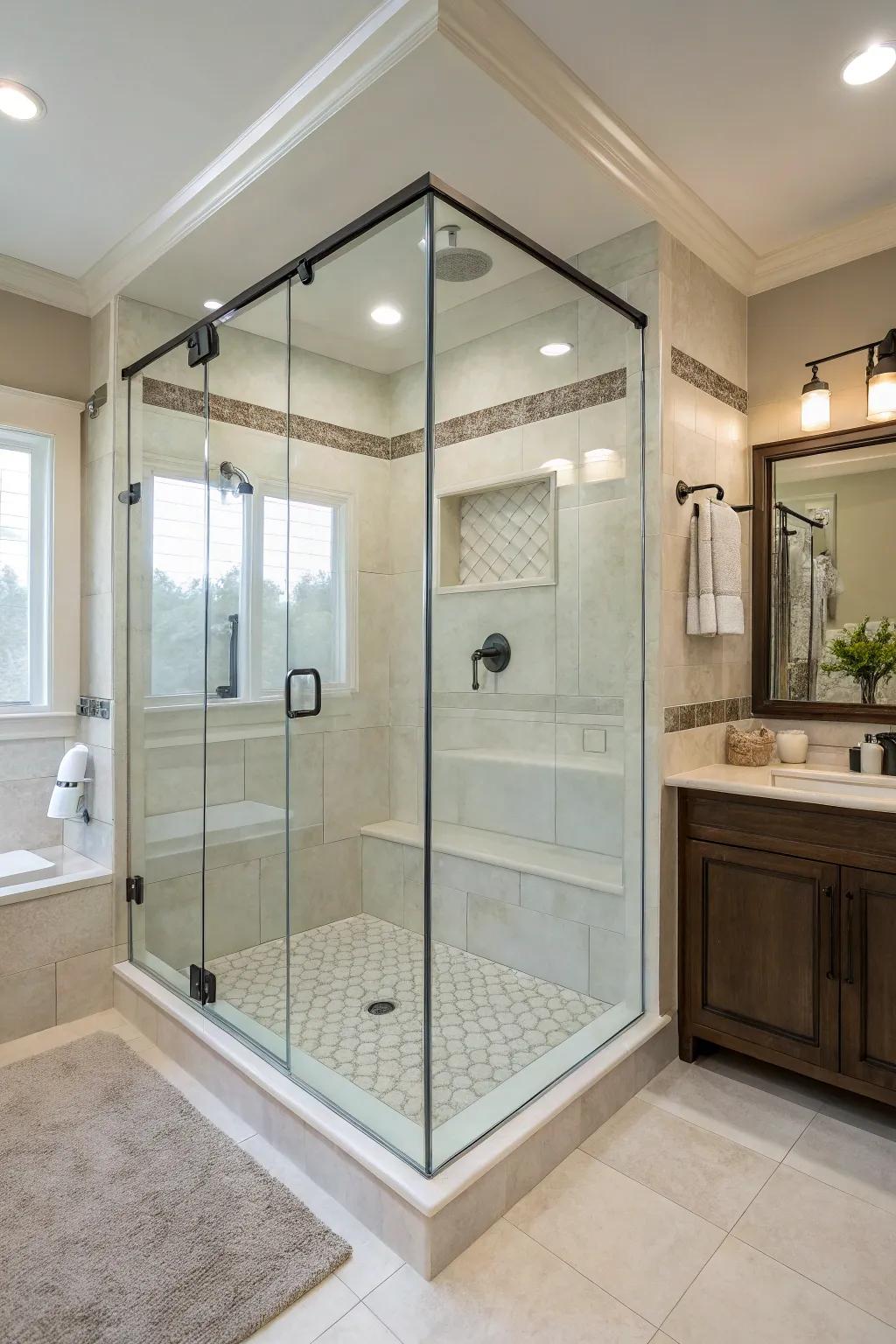 Minimalist glass perimeters uphold an unrestricted, yet concealed sensation.