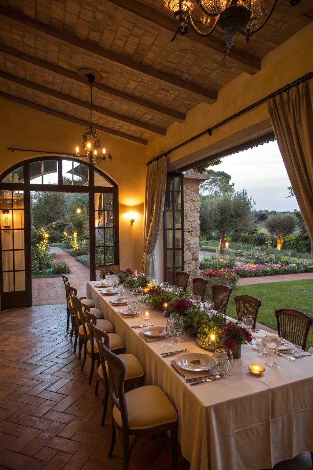 A commodious dining zone conceived for unforgettable meals.