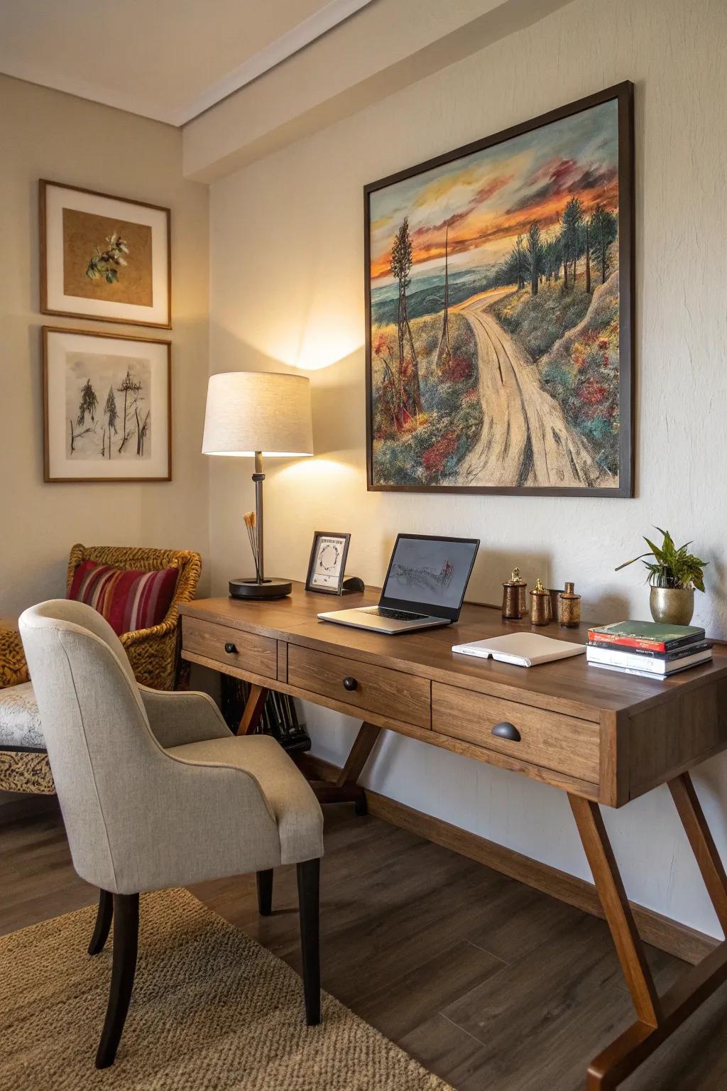 Spotlight illumination directs concentration to your preferred items.