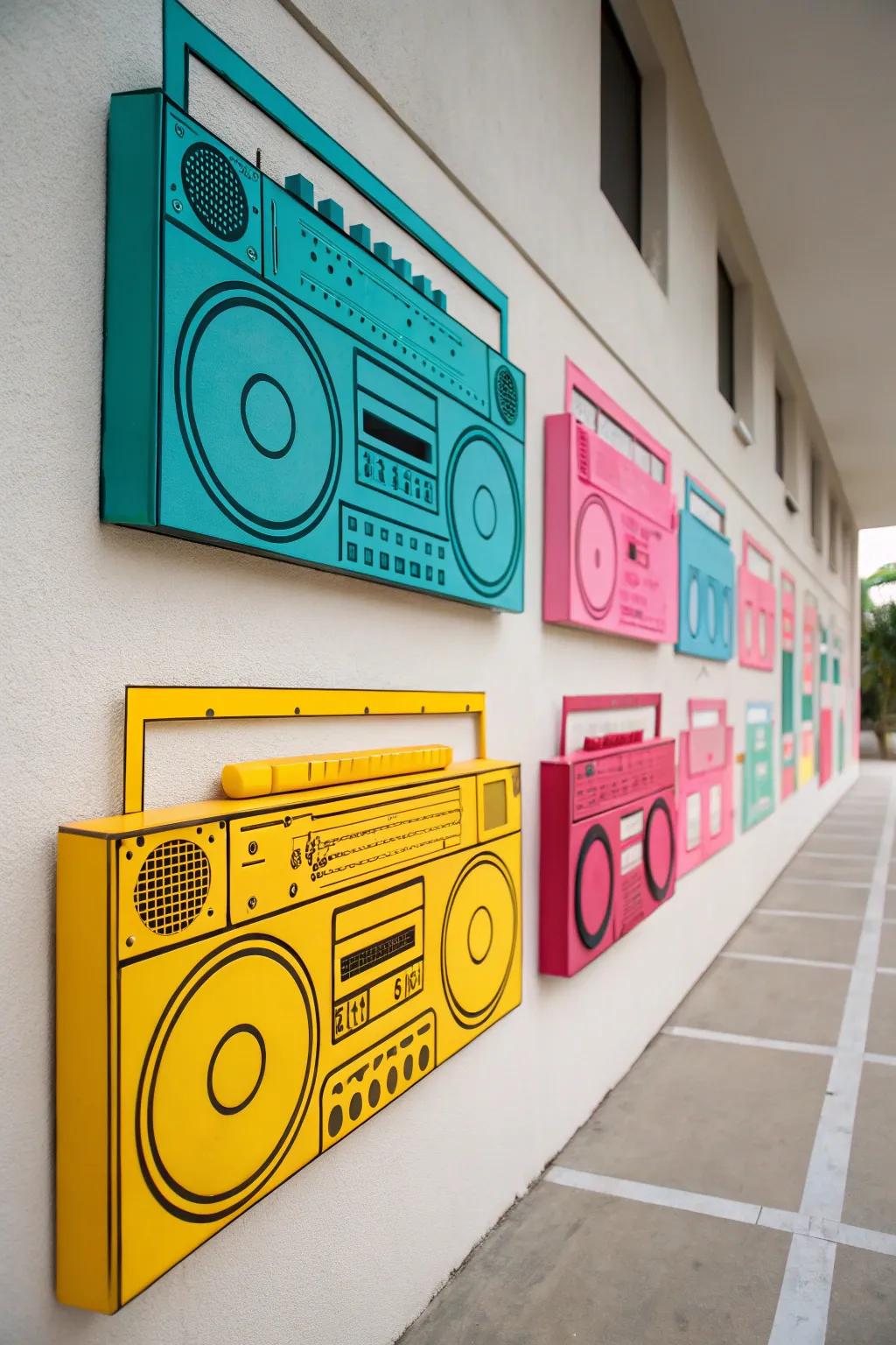 Sound systems infuse an iconic 90s music vibe into your decor.