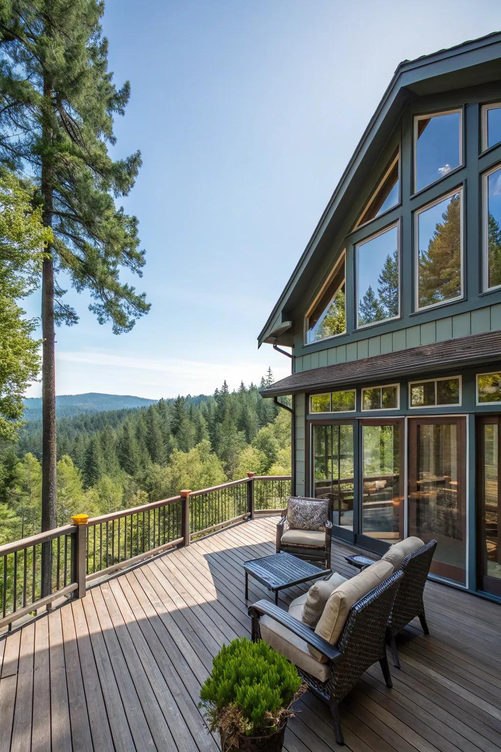 A platform that welcomes the forest into your living space.