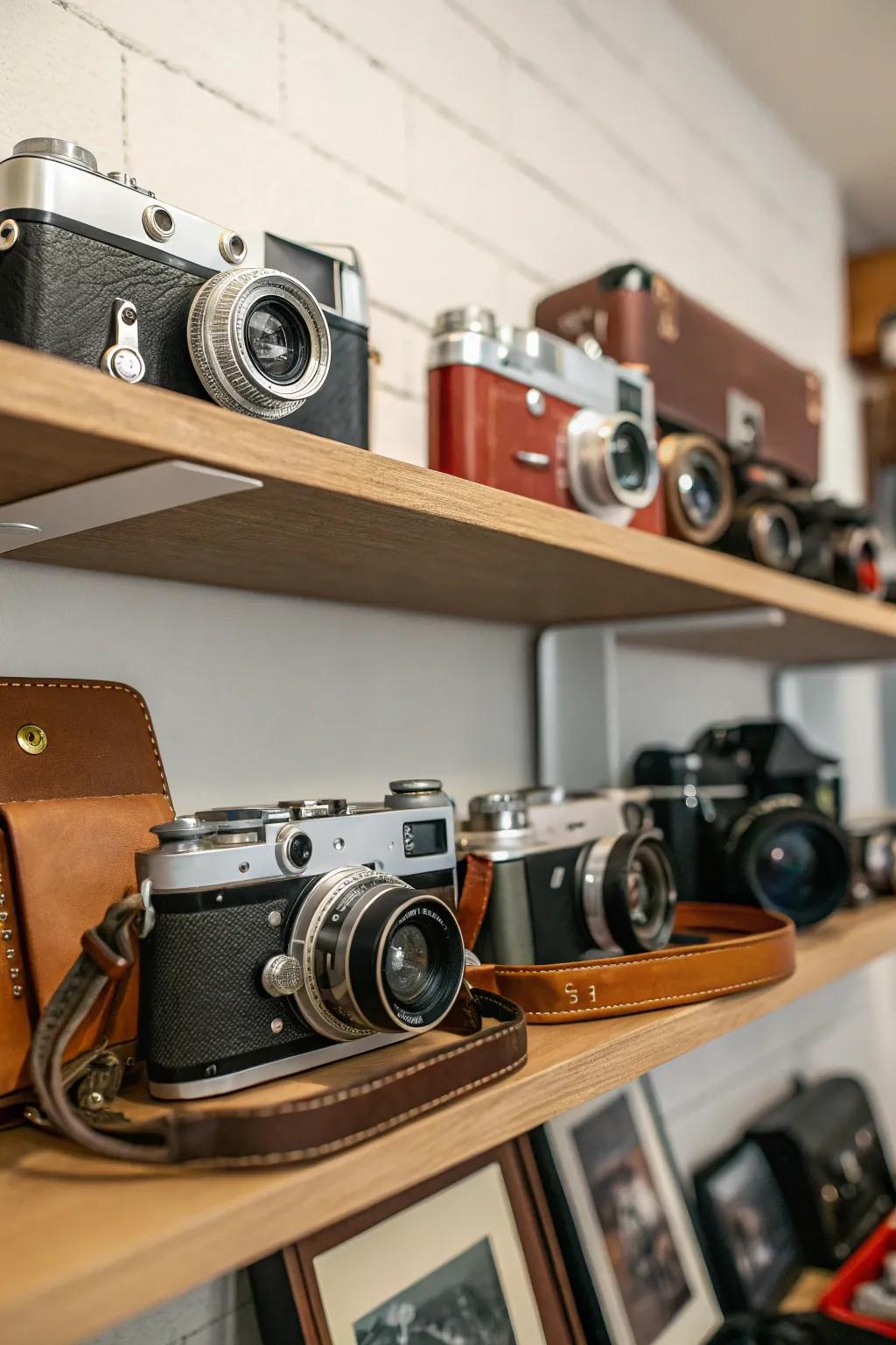 Personal collections transform shelves.
