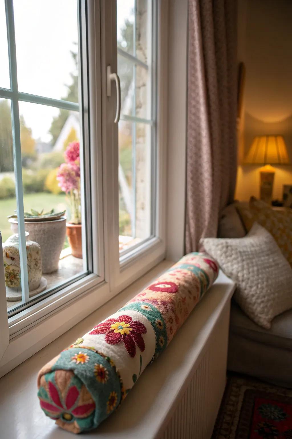 Breeze blockers add character while preventing cold air intrusion.