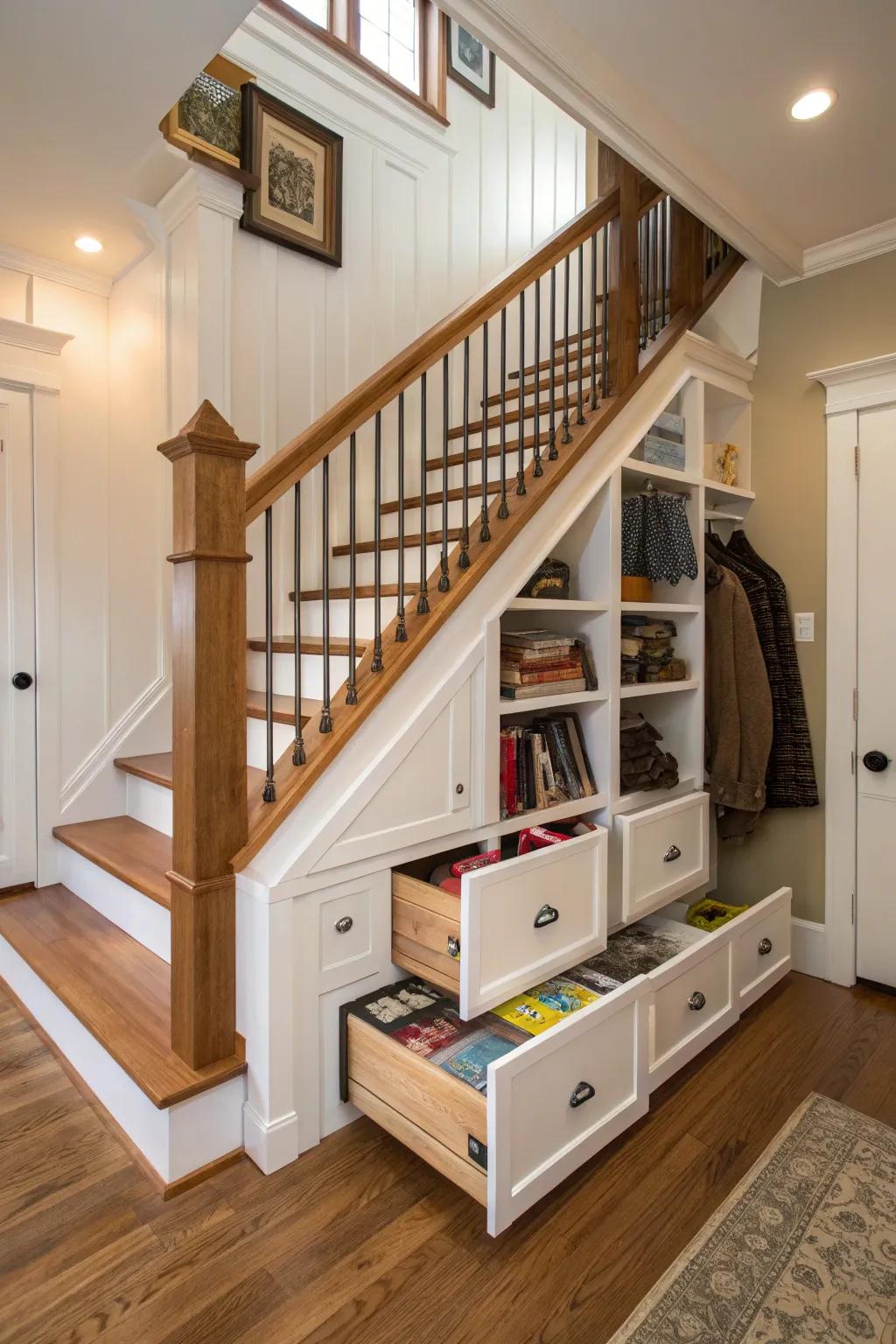Integrated storage solutions optimize space in smaller homes.