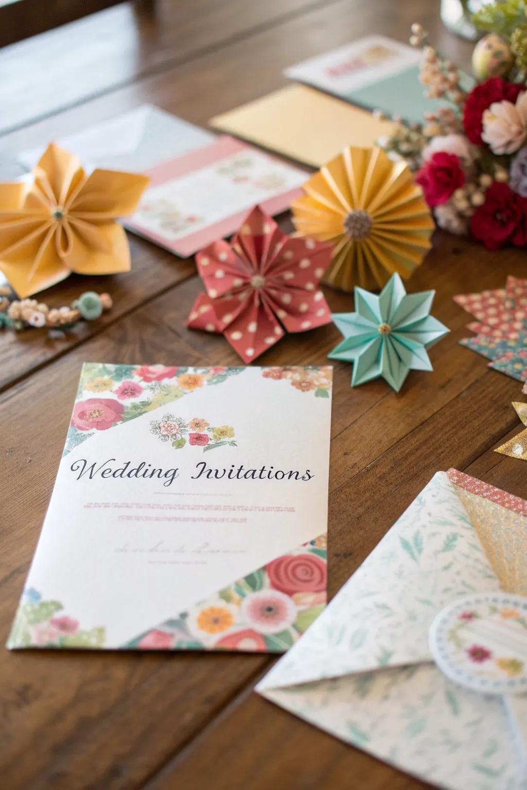 Rice paper adds an artisanal touch.
