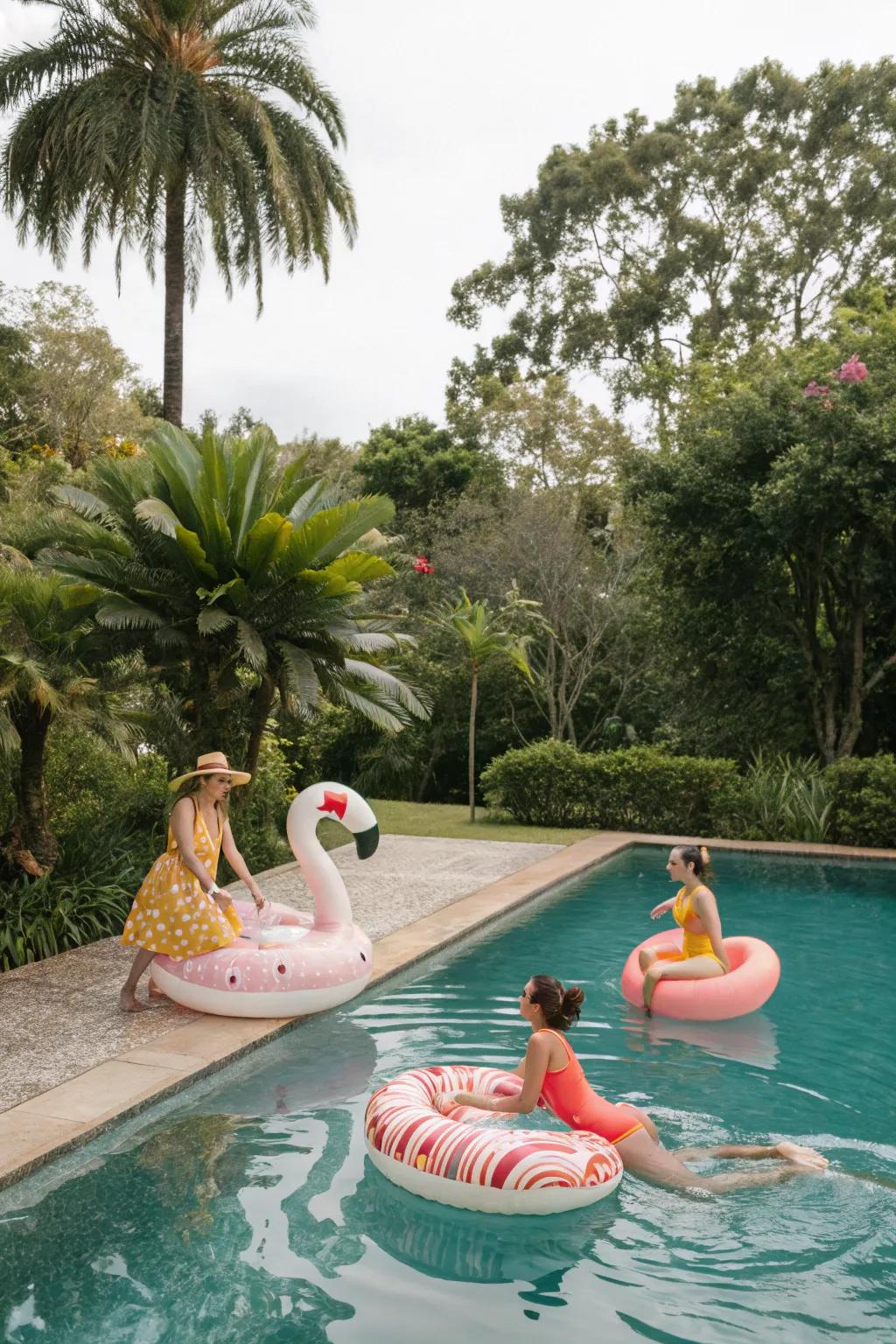 Journey into the past through a Retro Pool Party.