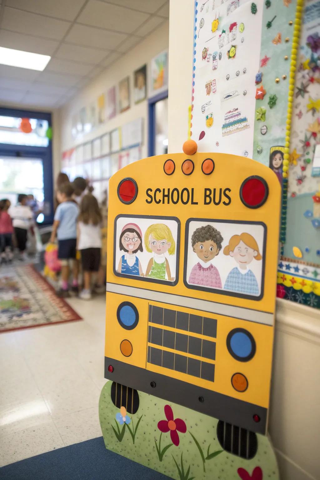 All aboard the school bus for a new year of learning and friendship.