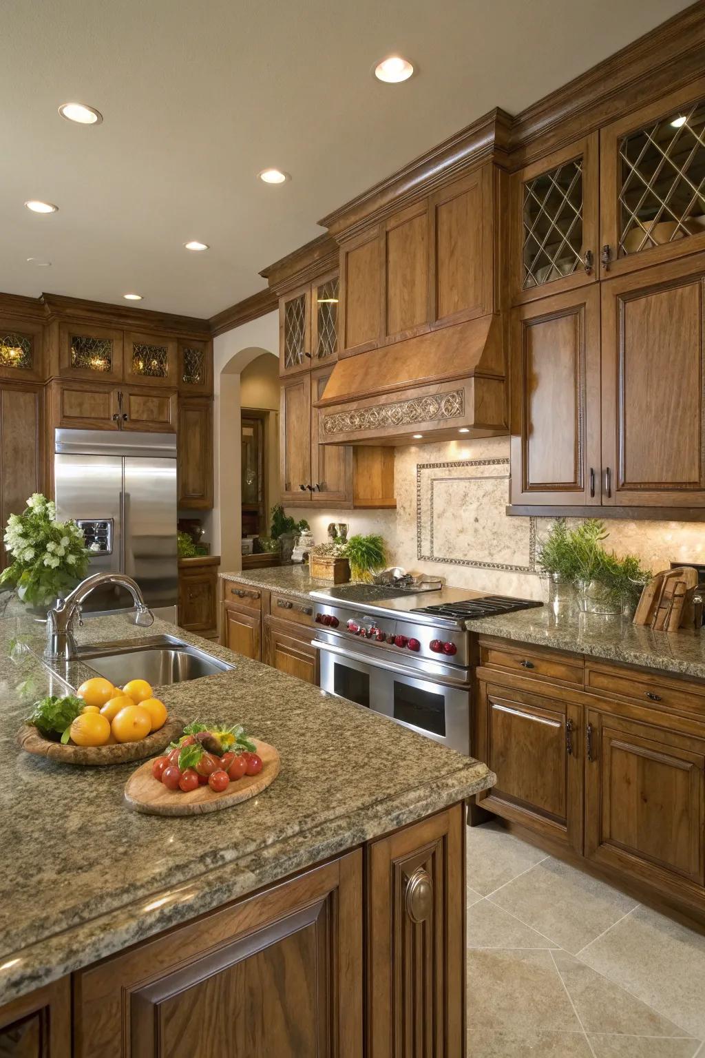 Adamantine countertops introduce inherent splendor and robustness.