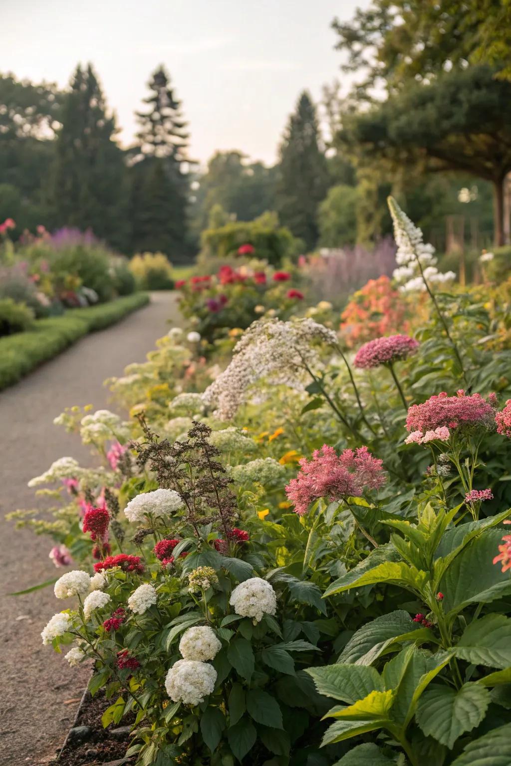 A lively perennial garden bed delivering year-round beauty.