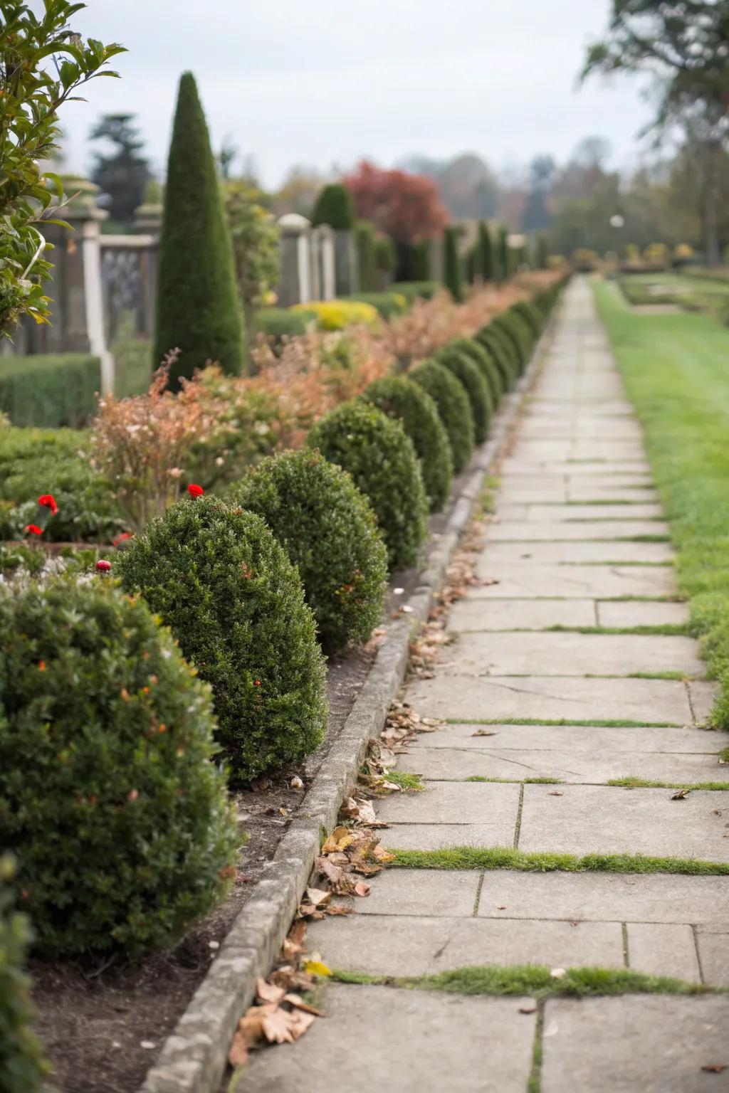 Artificial borders keep your garden looking neat.