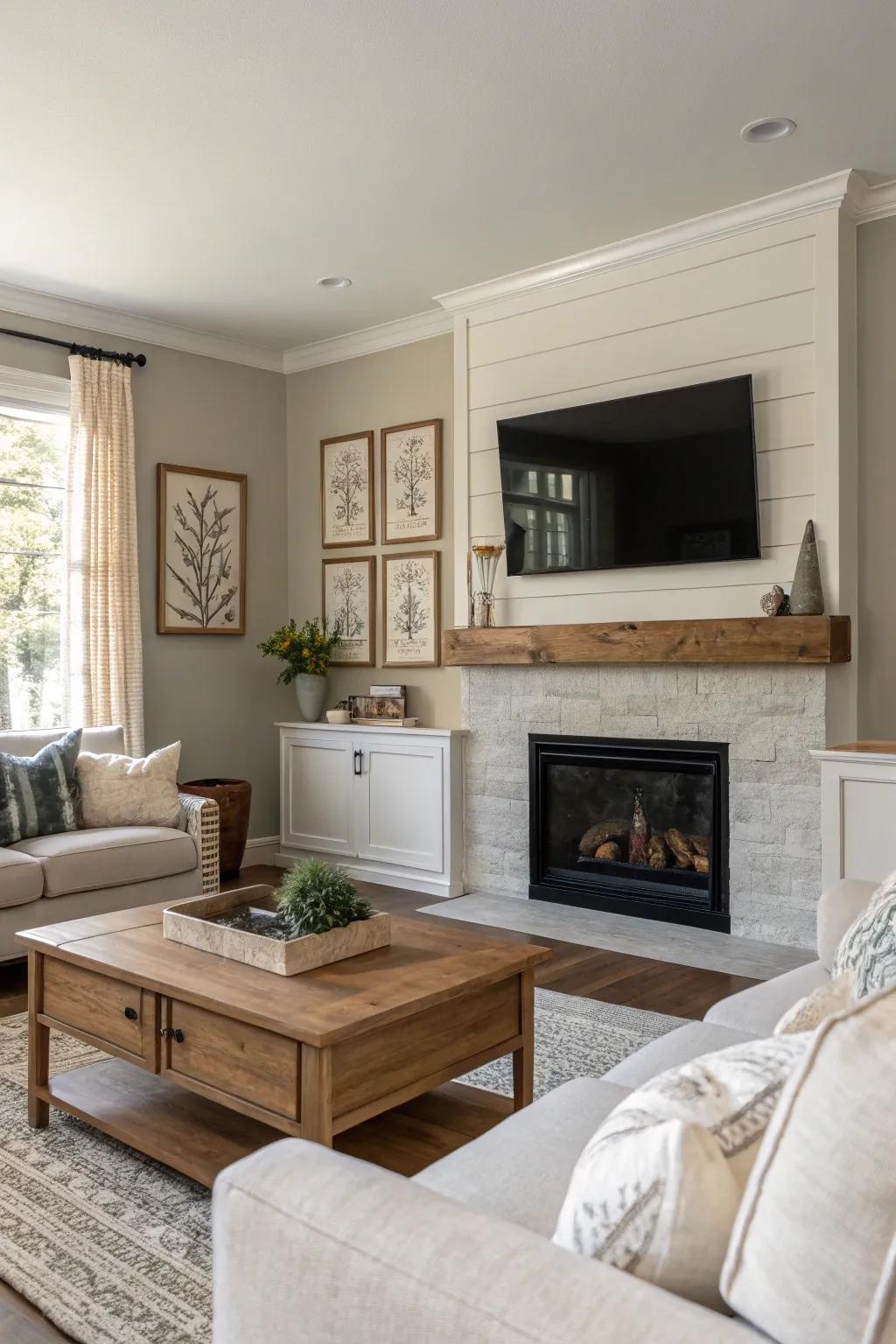 Understated tones produce a serene and calming atmosphere.