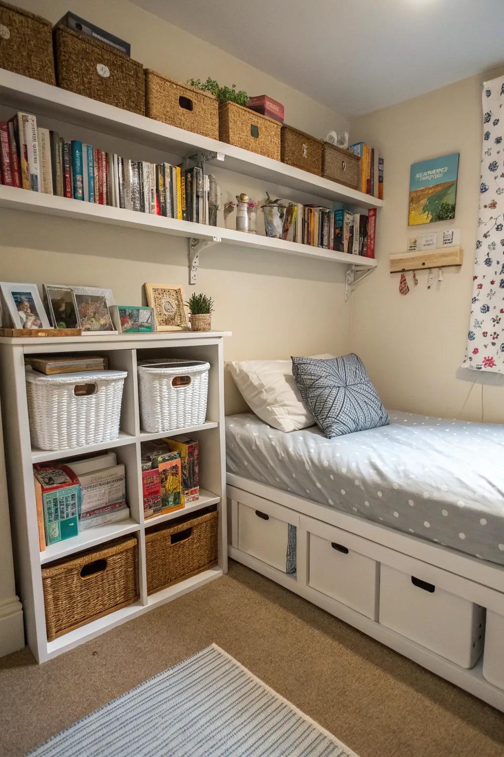 Smart space-saving methods.