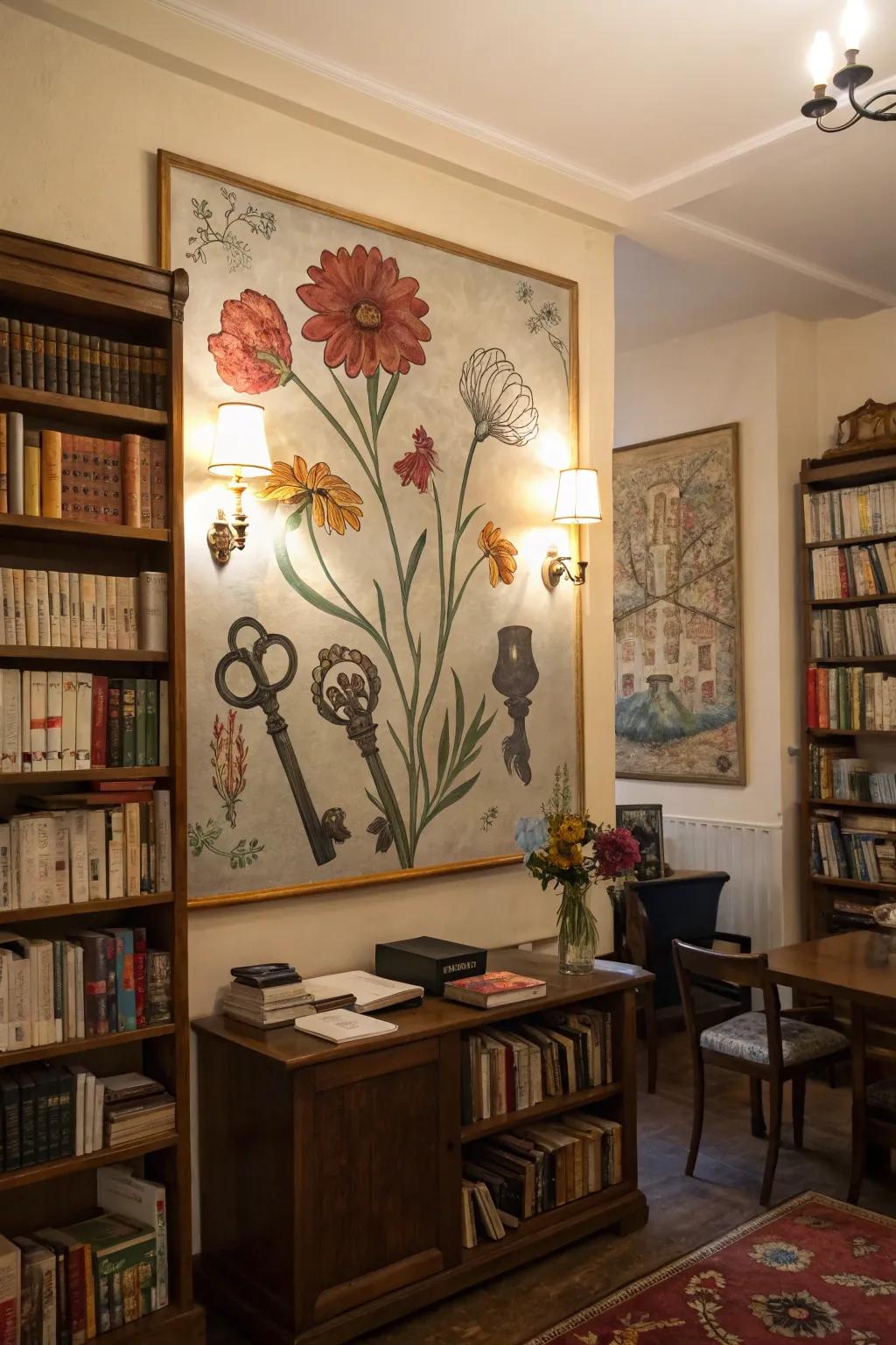 Fasteners unfold into flora, representing fresh starts.