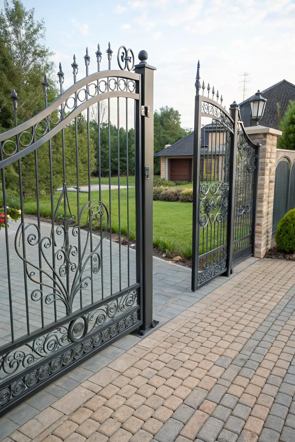 Privacy gates can be both functional and stylish.
