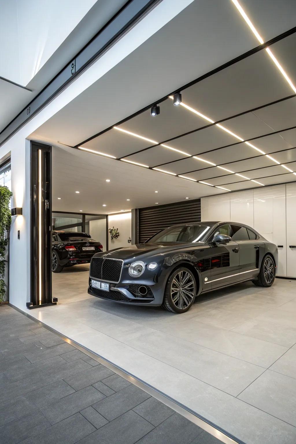 Transform your garage into an eye-catching automotive display.