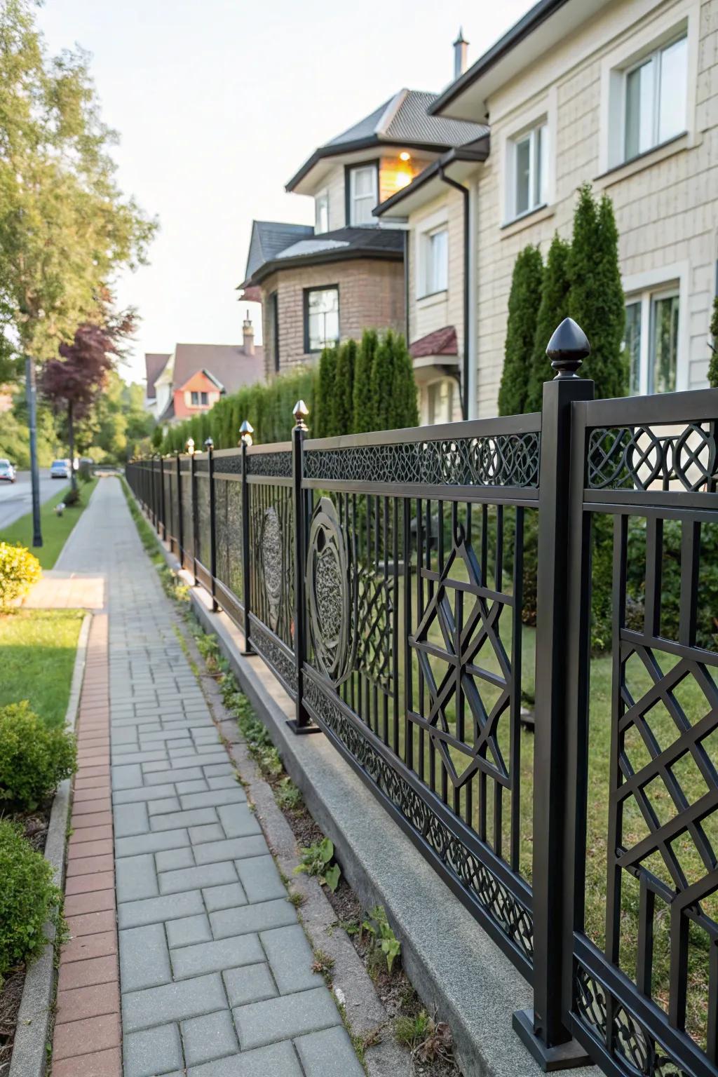 Geometric patterns offer a sophisticated and contemporary aesthetic.