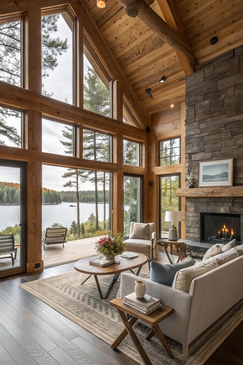 Country charm meets modern refinement in this welcoming space.