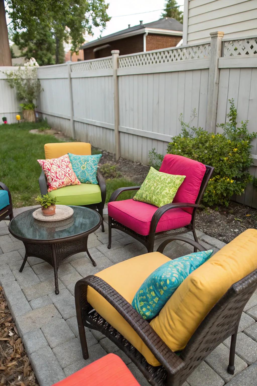 A cozy seating area is perfect for relaxing and talking.
