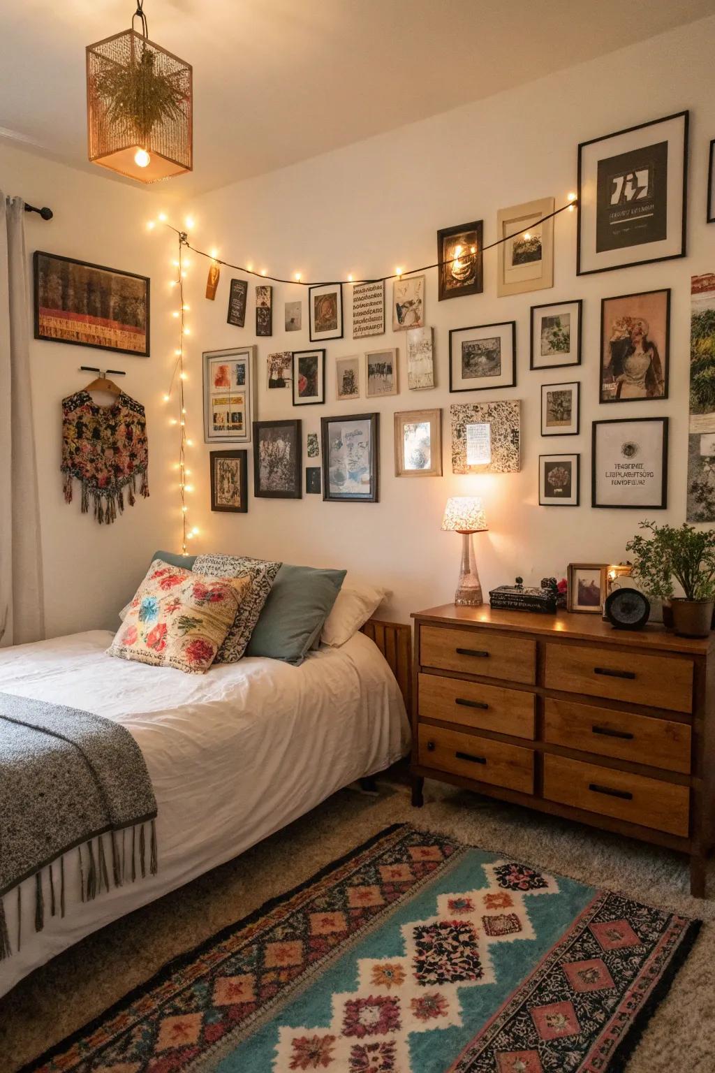 Personal design elements fill the room with your personality.