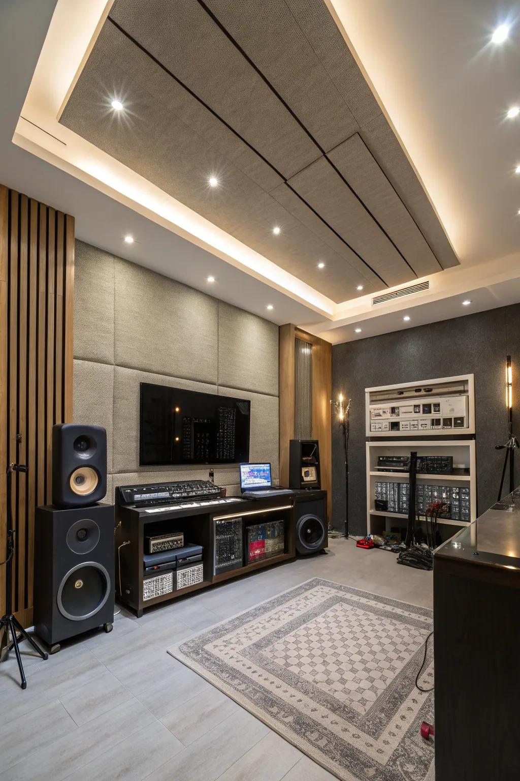 Integrate technical equipment to achieve a unified, cohesive aesthetic.