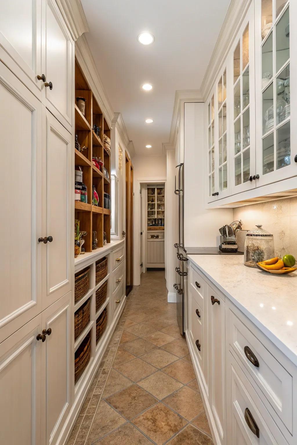 Perpendicular storage solutions leverage the majority of constricted areas.