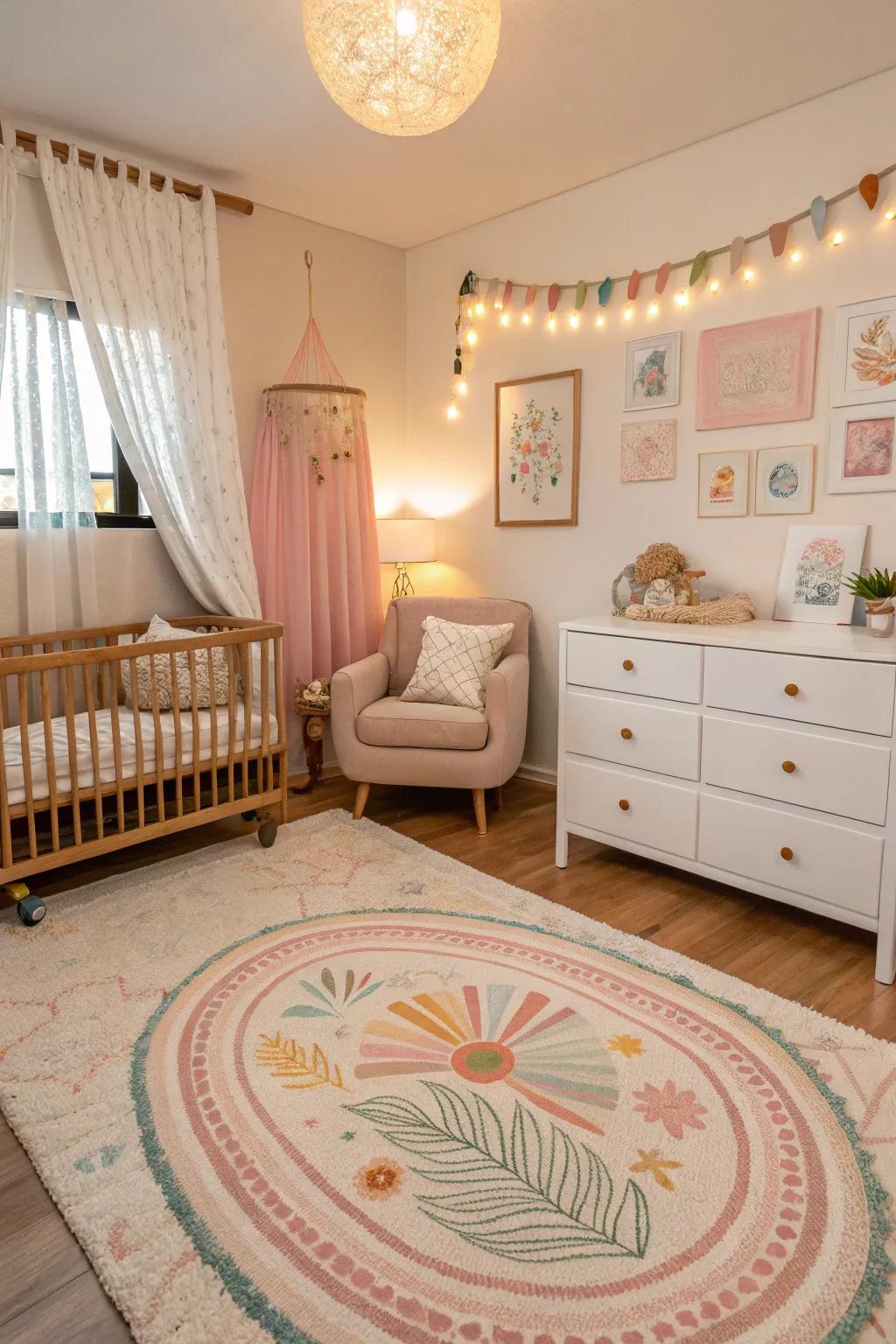 A coordinated design is essential in a well-decorated nursery.