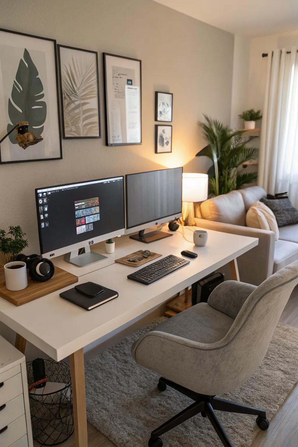 Maximize output with a technologically advanced office layout.