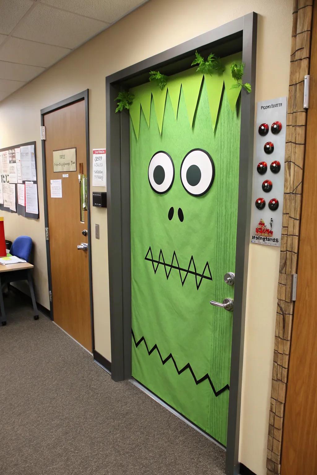 Transform your entryway into the renowned monster we all adore.