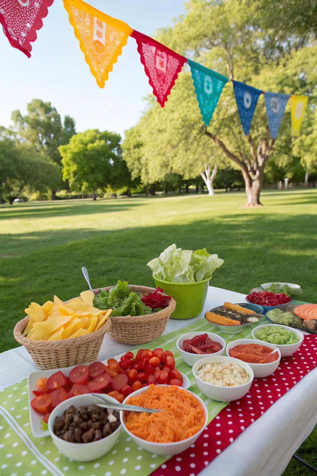 Interactive food stations enable guests to tailor their meals.