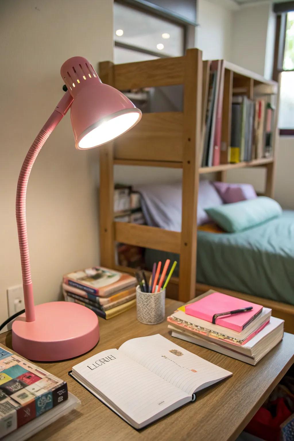 A chic study nook enhances both productivity and style.