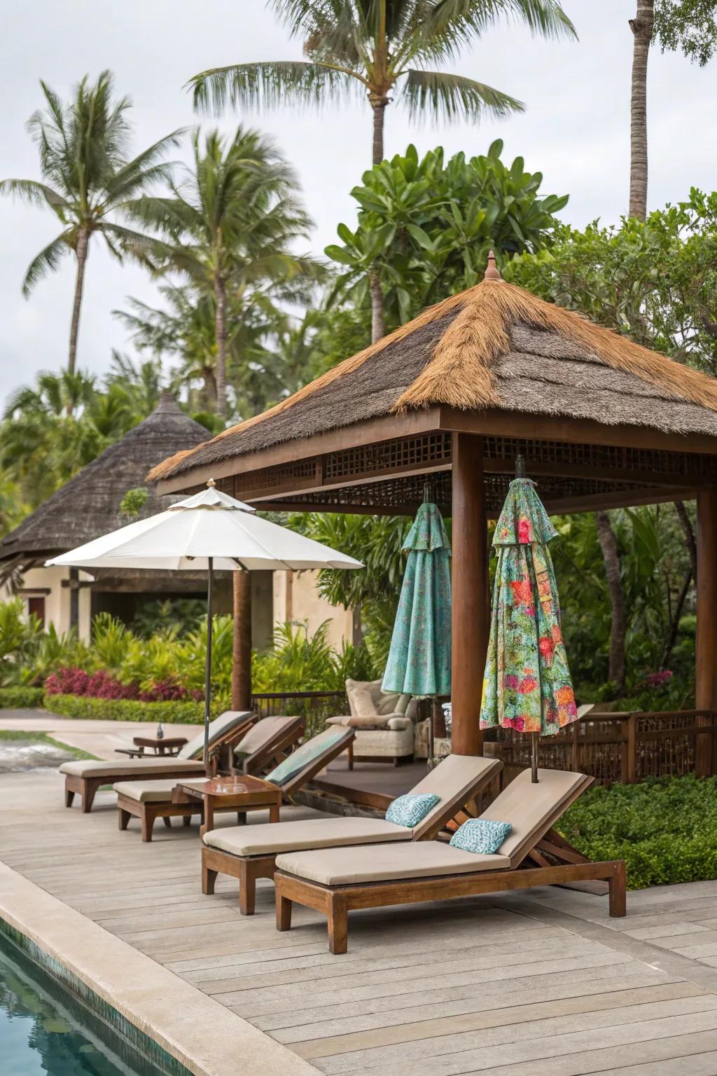 Luxury features transform your pool area into a secluded getaway.