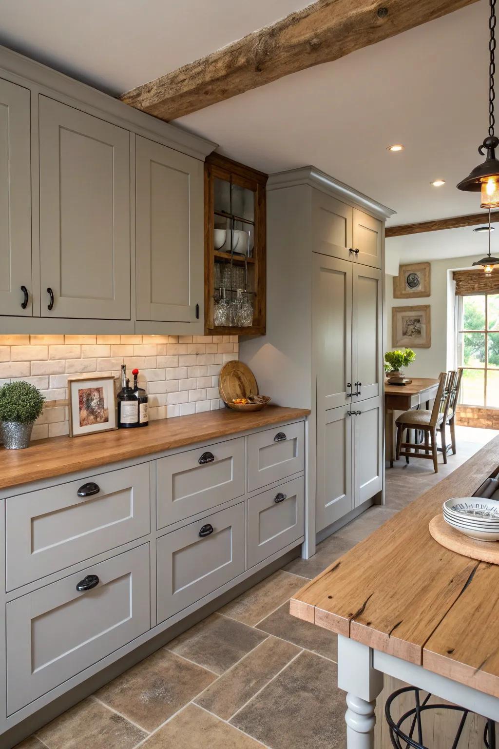 Dove grey offers an adaptable and timeless appeal.