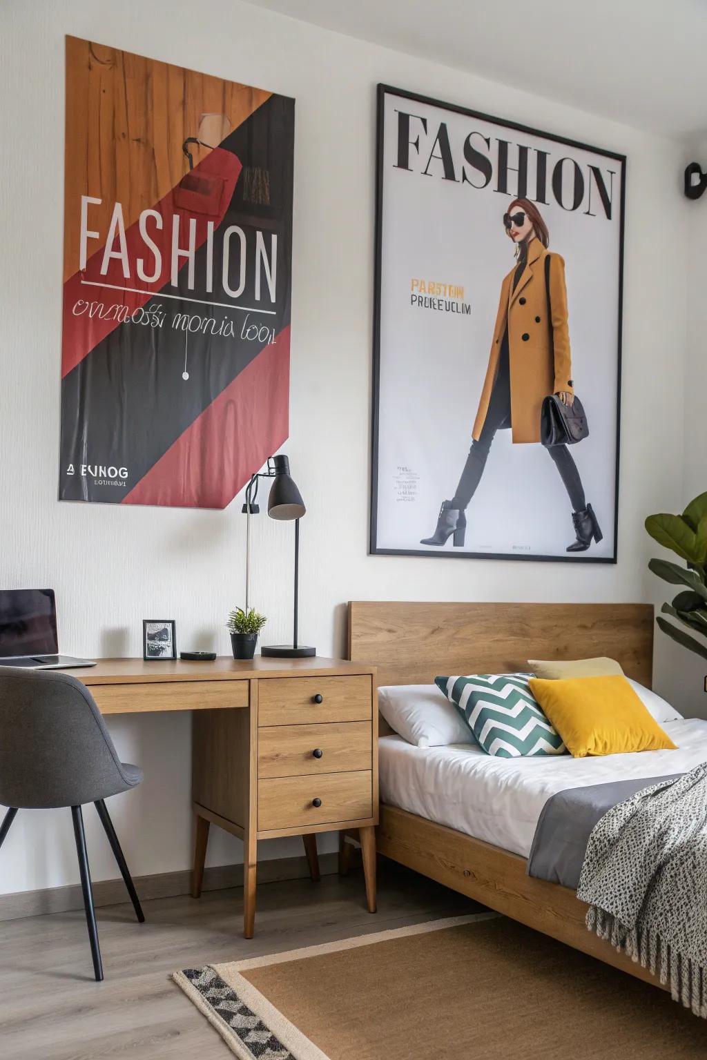 Fashion posters bring a touch of elegance to any decor.