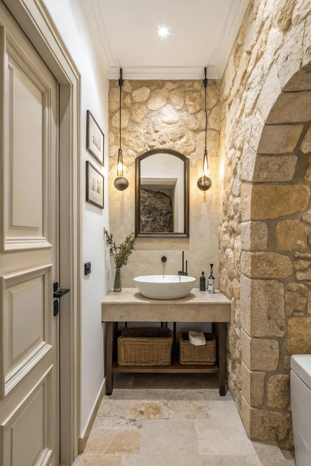 Stone conveys ageless refinement.