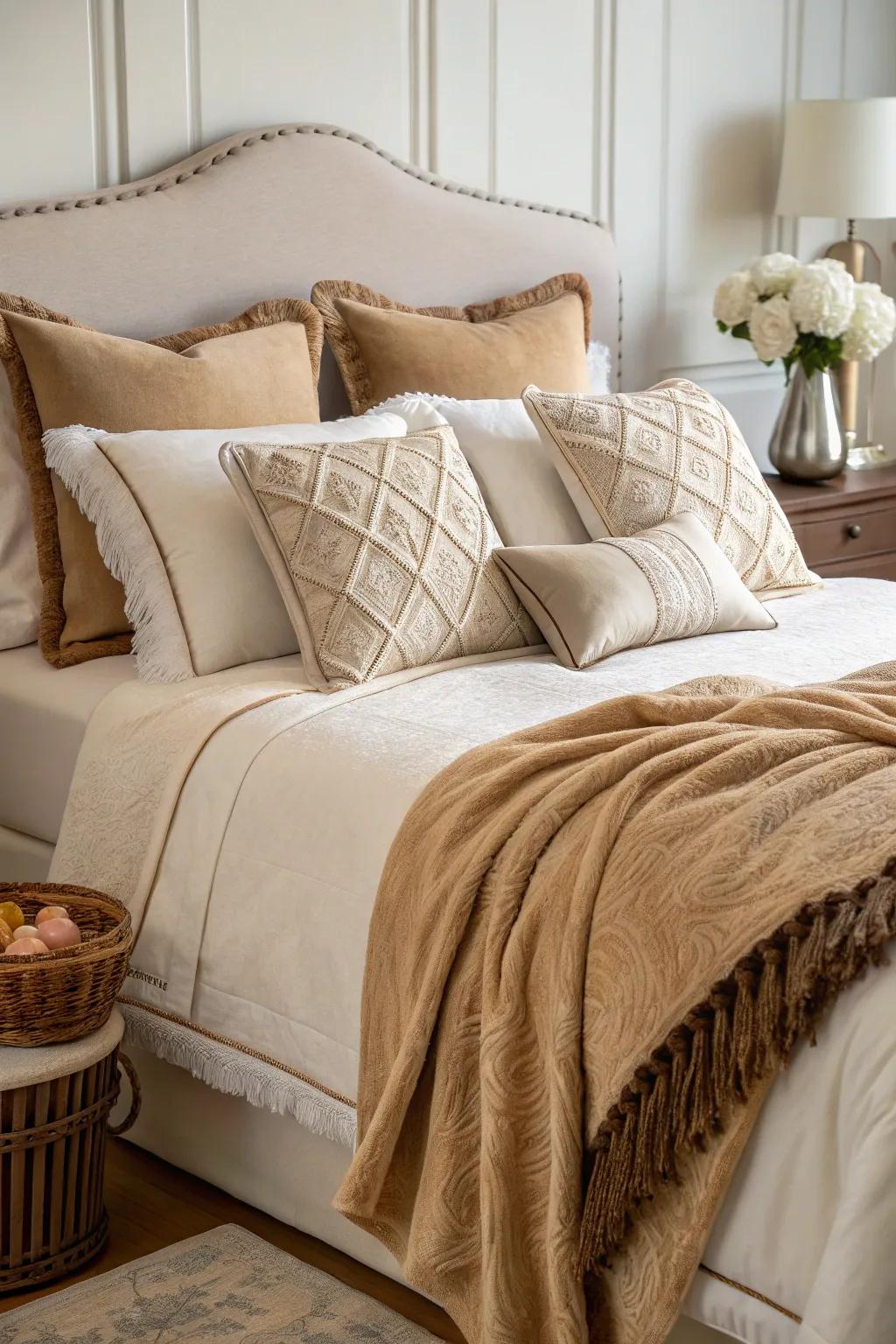 Turn your bed into a sanctuary with opulent bedding.