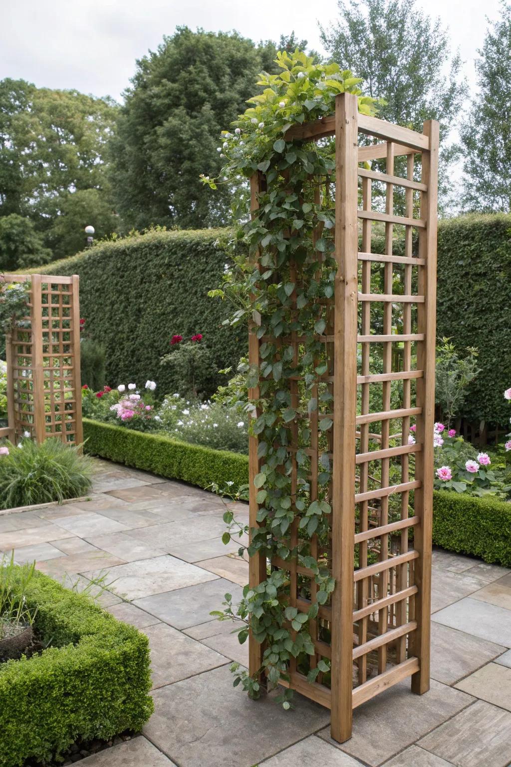 Select flexibility using a detached trellis section.
