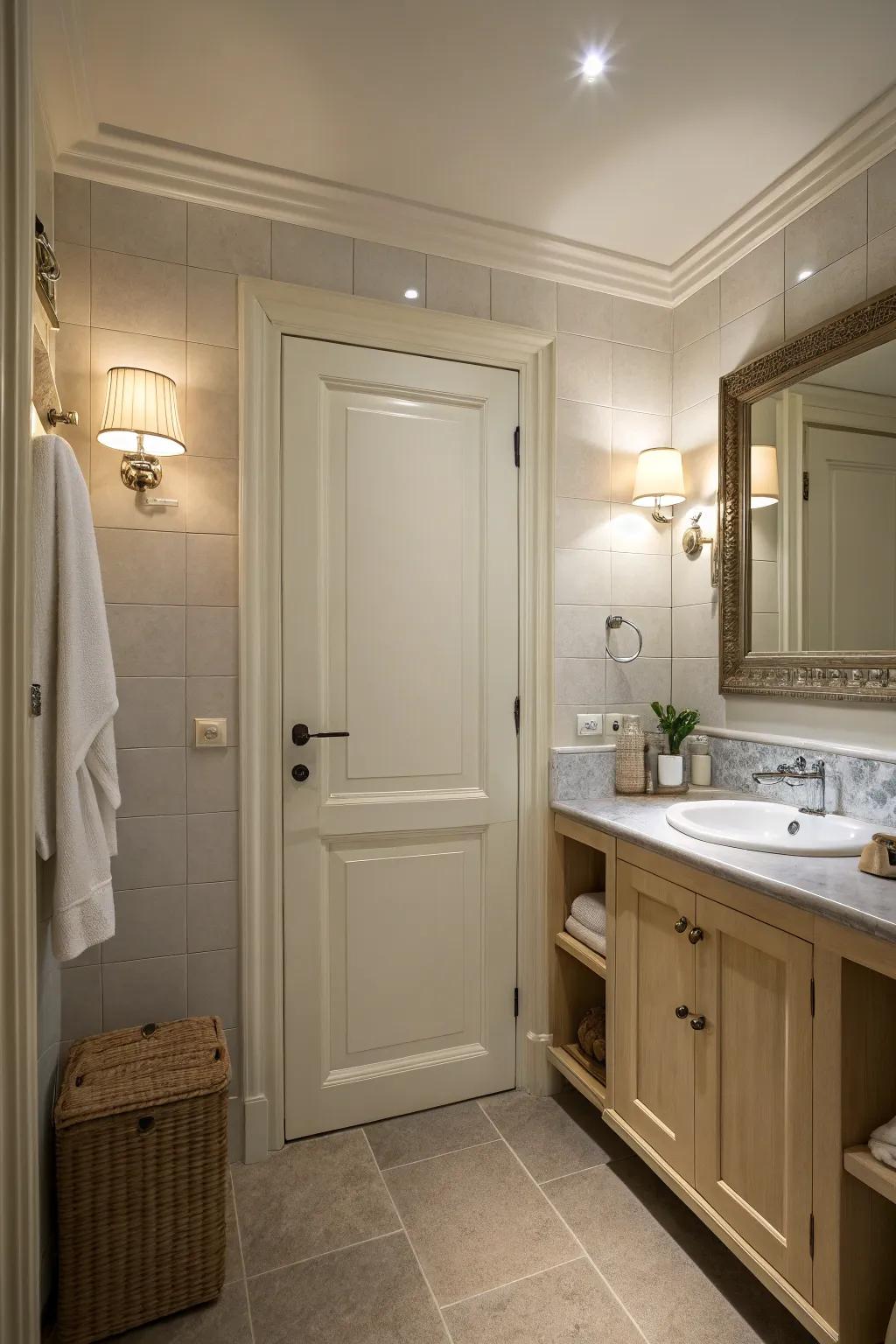 Privacy is essential for a truly intimate bath experience.