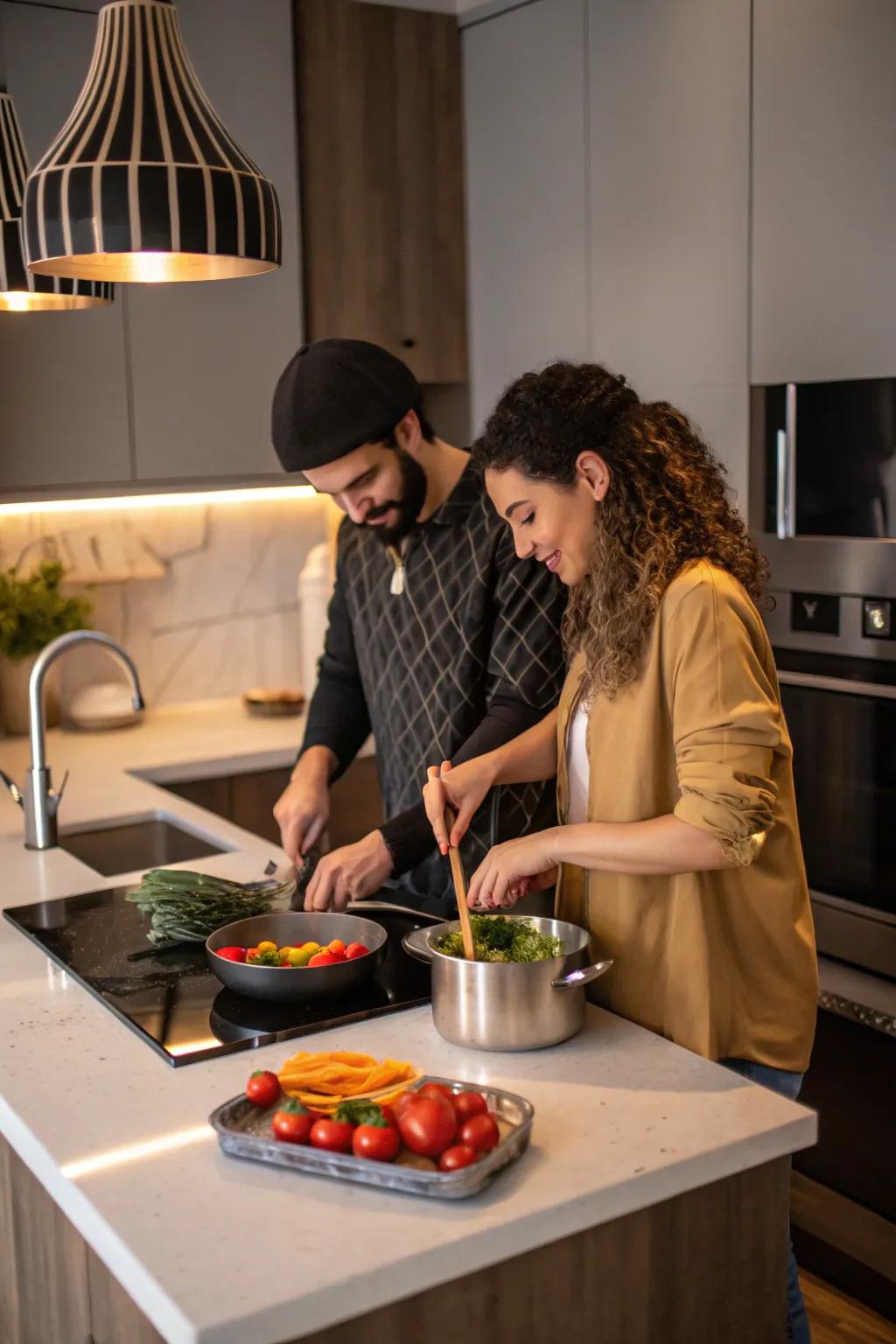 By preparing meals together, you can create delectable memories.