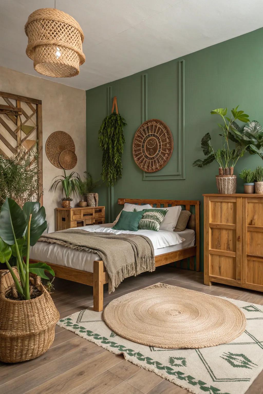 Earthy inspired shades fashion a tranquil and calming atmosphere.