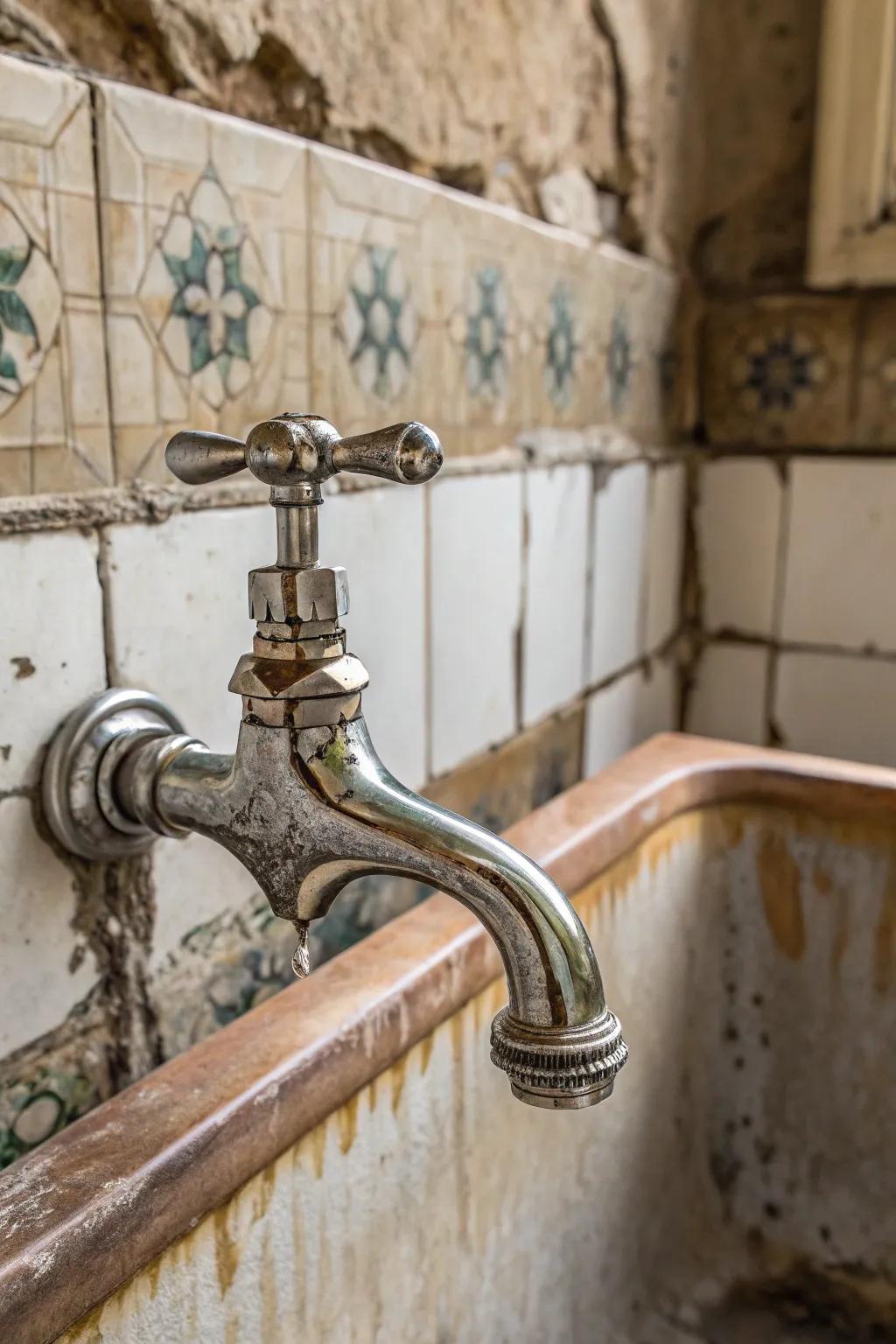 Vintage pourer spigots evoke a feeling of history and appeal.