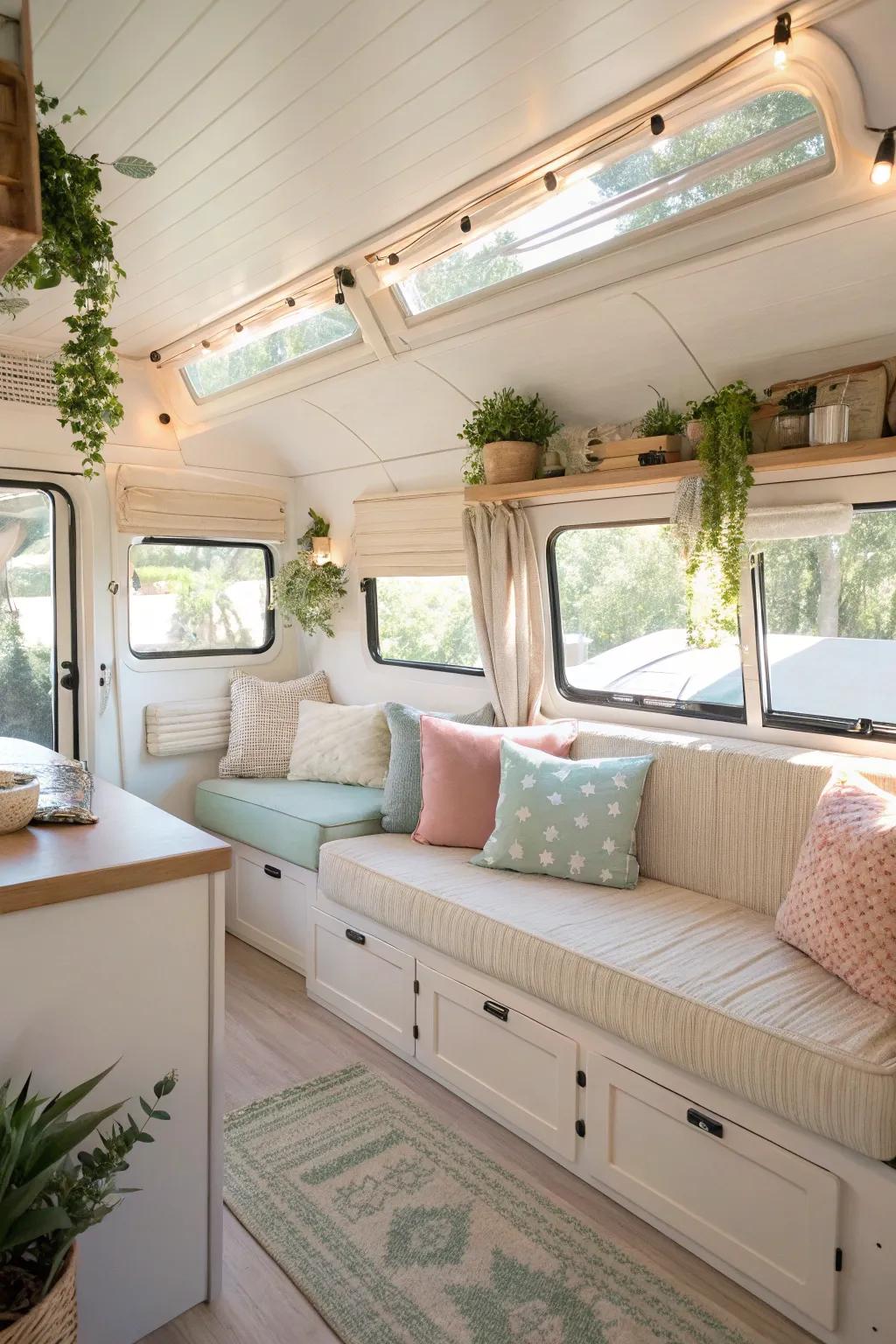 Luminous shades and calculated illumination cultivate an unrestricted, ventilated sensation.