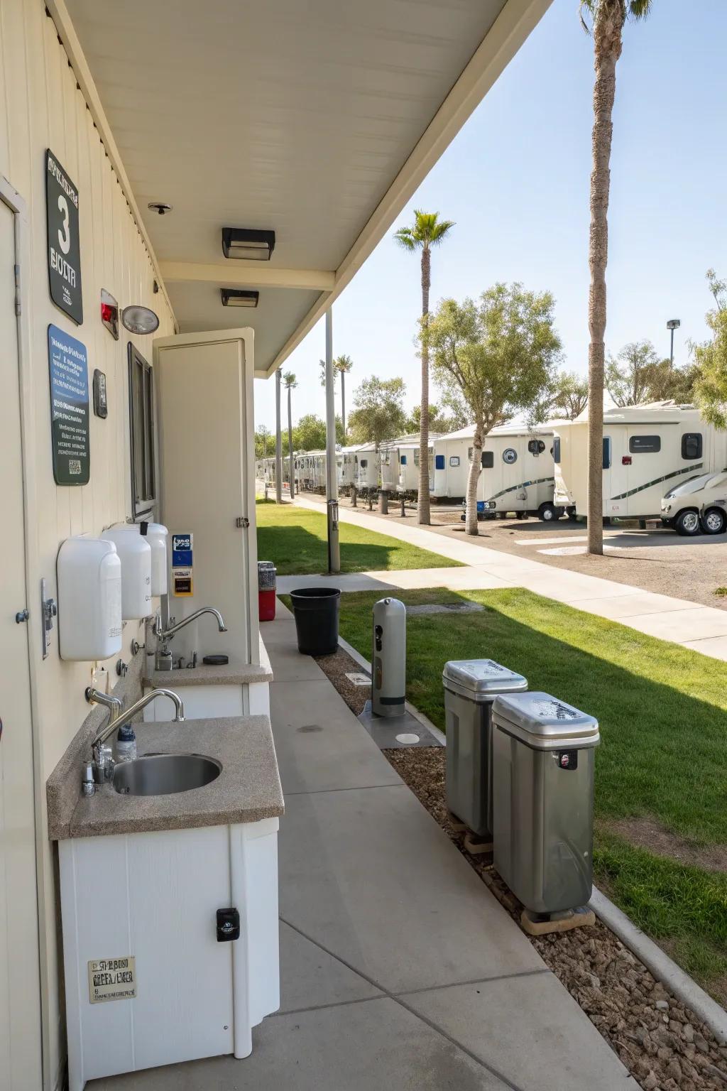 Effective service zones that improve visitor convenience.