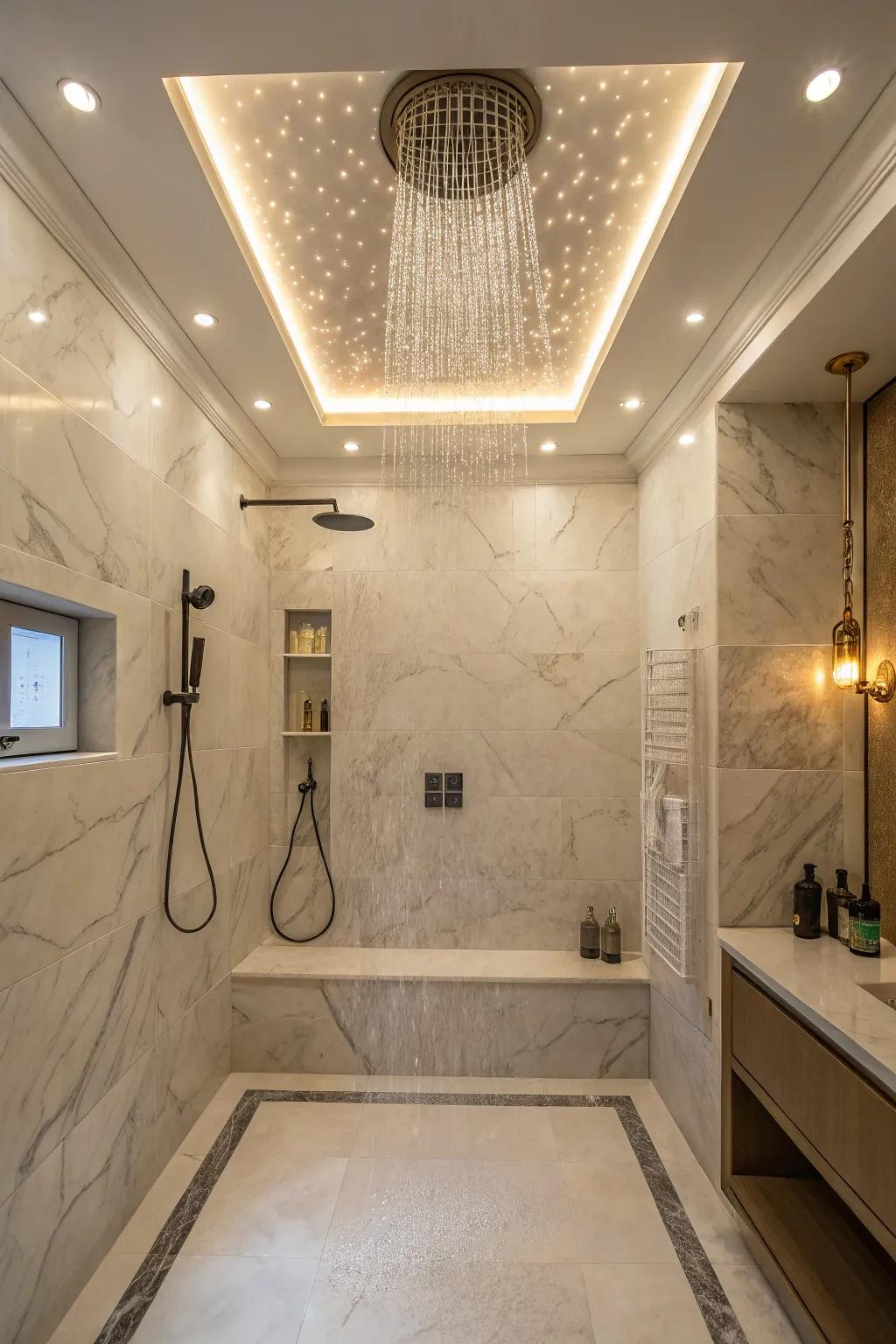 Create a tranquil sanctuary with spa-inspired features.