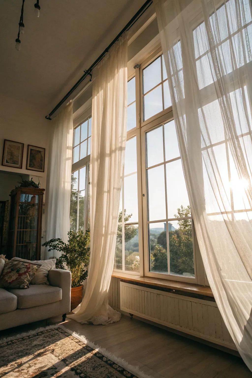 Natural light enhances the feeling of spaciousness and openness.