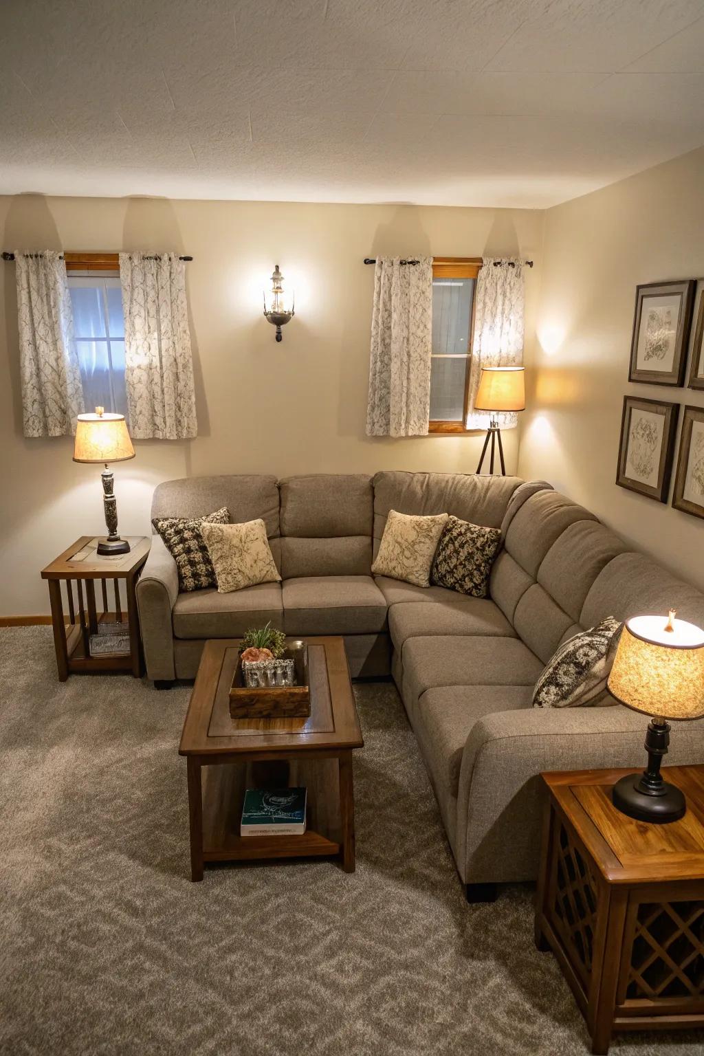 Symmetry injects harmony to scaled-down areas.