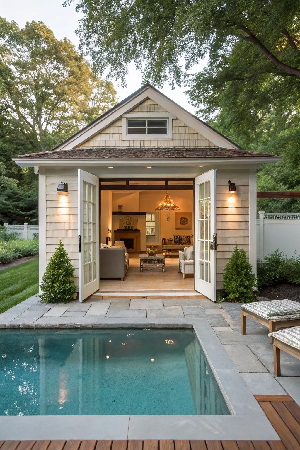 Seamless connection between inside and outside areas.