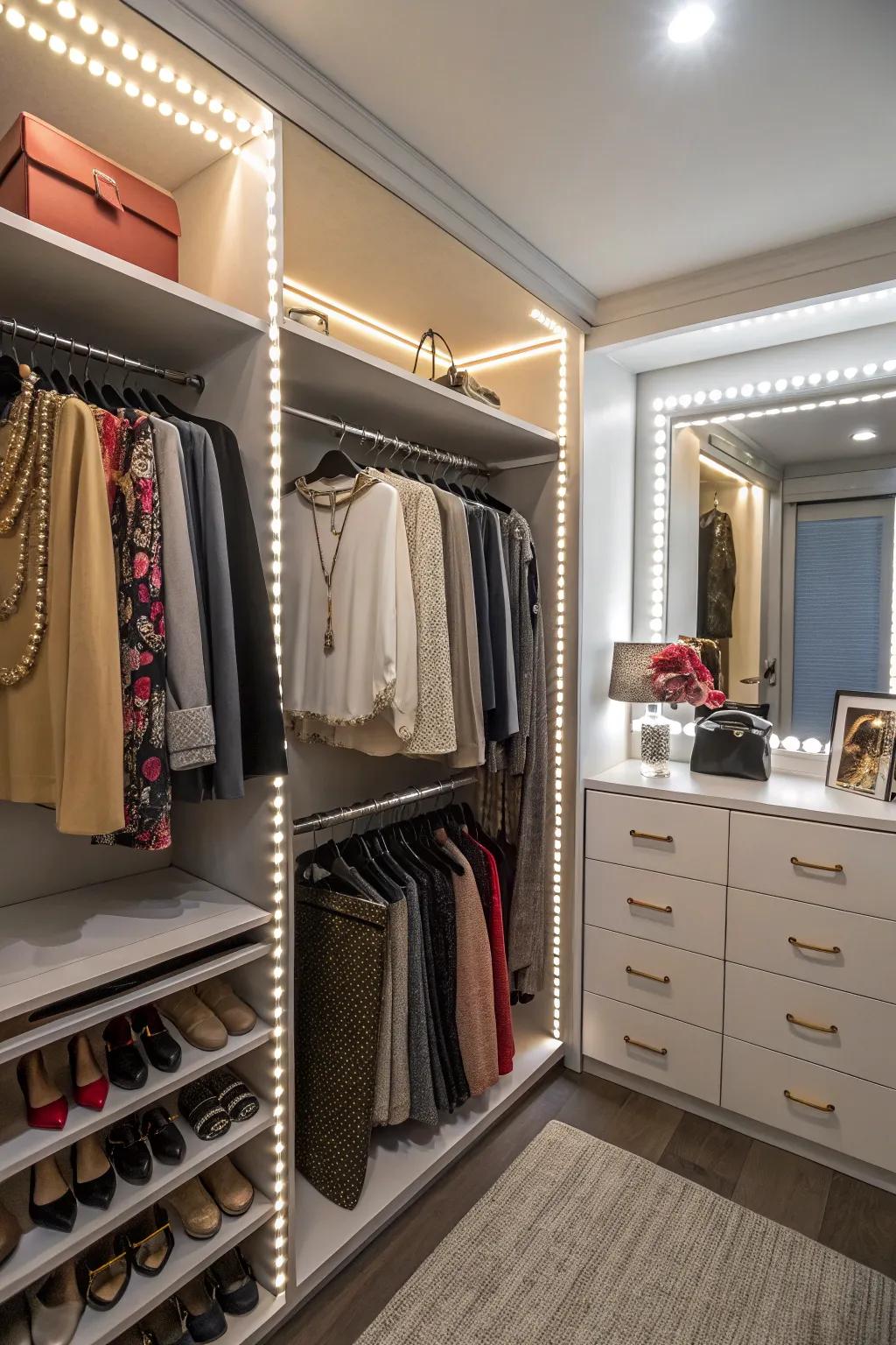 Optimal lighting improves visibility and design.