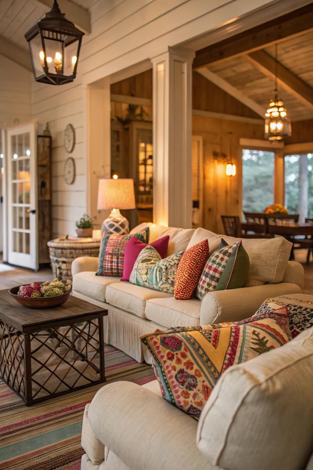 A comfortable seating space perfect for unwinding in a Southern home.