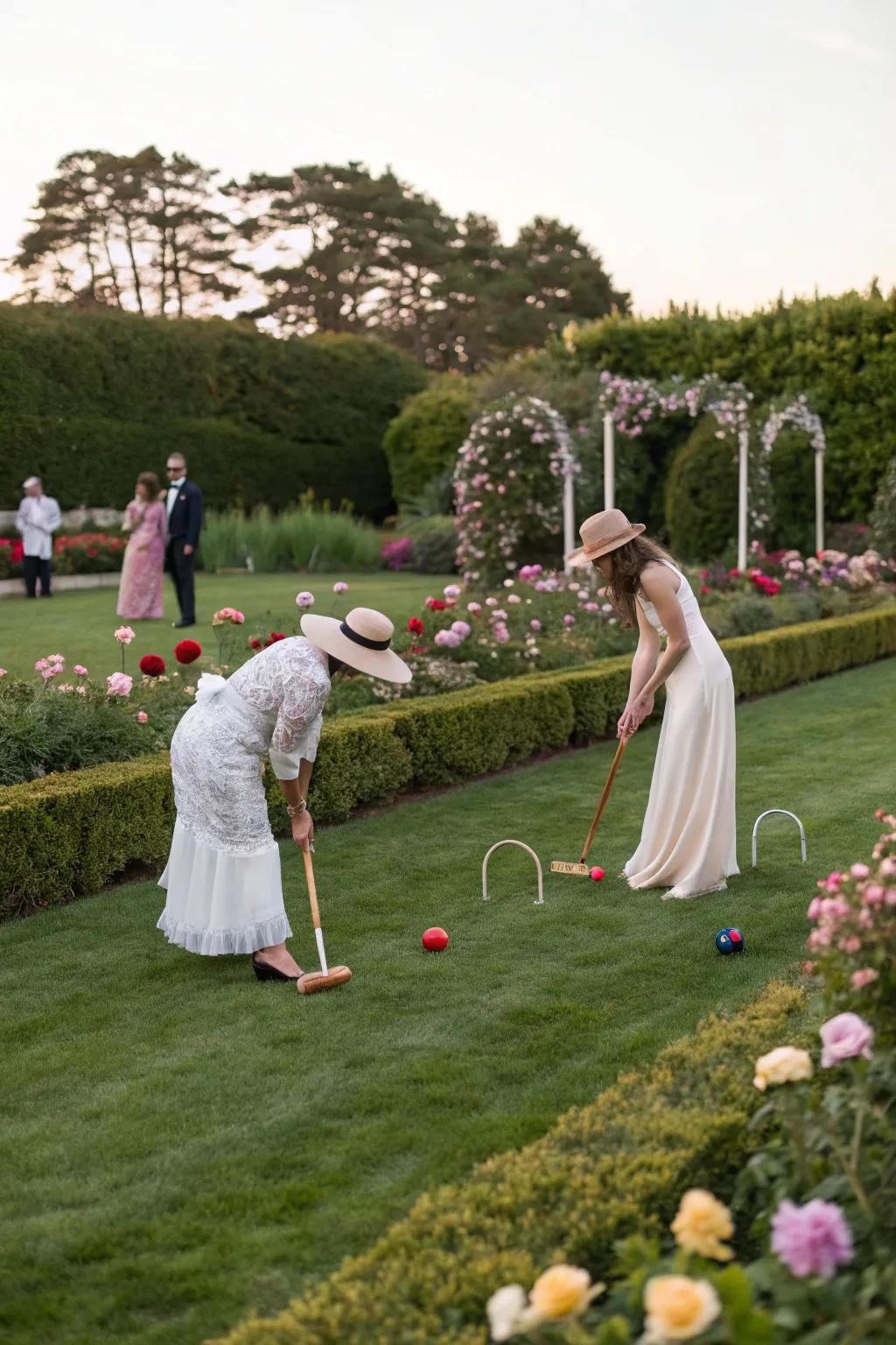 Add a touch of fun with beloved lawn games.