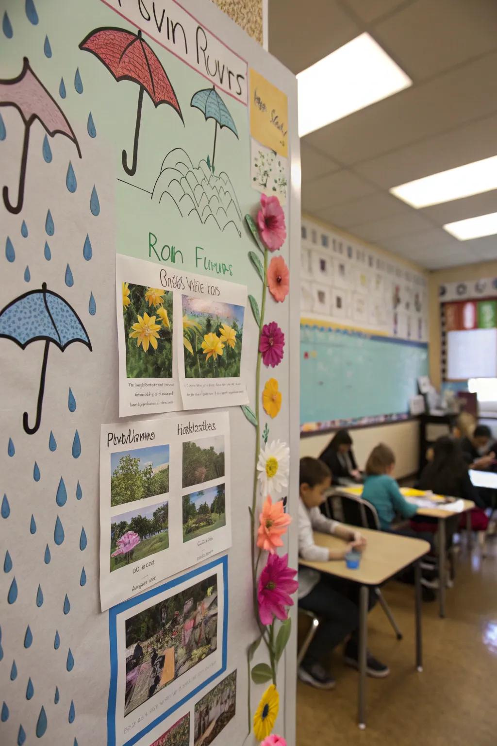 A visual poem of spring, moving from soft rain to vibrant blossoms.